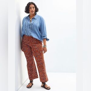 Anthropologie Maeve Kick Flare Pants Size Large